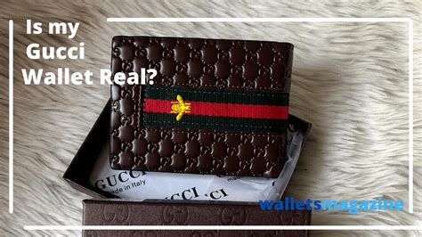 how to check if a gucci wallet is real|genuine gucci women wallet.